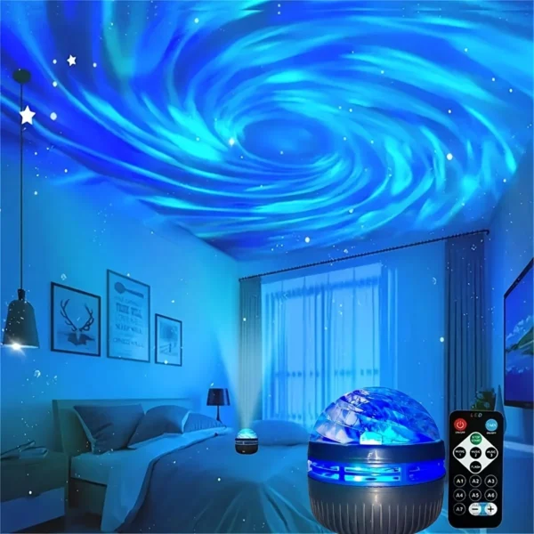 Galaxy Starry Sky LED Projector USB Powered Remote Control Night Light 1