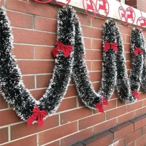 2M Christmas Eve Decoration Bar Tops Ribbon Garland Christmas Tree Kitchen Ornaments Wedding Party Christmas Decoration Prop 1
