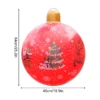 1PC Inflatable Christmas Ornaments Balls Large PVC Holiday Inflatables Decorated Ball 5