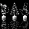 LED Mini Night Lights Colorful Flashing Lights Snowman Lamp Christmas Ornament Birthday Party New Year's Decor Festive Lighting 5