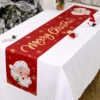 Santa Claus Christmas Table Runner Christmas Decorations For Home 2025 Xmas Table Flag Navidad Noel Gifts New Year Tablecloth 2