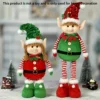 Classic Stretchable Elf Figurine, Festive Polyester Wall Hanging 2