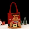 1-20PCS Christmas Gift Bags Handbags Tote Bags Candy Bags Snowman Bear Gift Bags Storage Bags Christmas Decoration 6