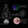 LED Mini Night Lights Colorful Flashing Lights Snowman Lamp Christmas Ornament Birthday Party New Year's Decor Festive Lighting 2