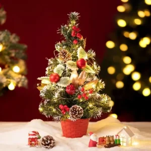 20/30/40cm Christmas Tree Home Bedroom Party Decorations Artificial Christmas Tree Children DIY Handicraft 2025 New Year Gift 1
