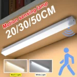 LED Motion Sensor Light Wireless LED Night Light Type C Rechargeable Light Cabinet Wardrobe Lamp Staircase Backlight For Kitchen 1