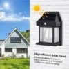 Solar-Powered Waterproof Outdoor Wall Light with Motion Sensor 6