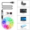 RGB Led Strip Lights 5m 10m 20m 30m Led Room Light with APP Control Flexible Ribbon 5