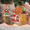 Christmas Gingerbread Small House Pendant Hanging Ornament 3