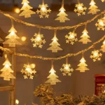 Elk Xmas Tree String LED Lamp Lights Christmas Tree Warm Atmosphere Decorations 1