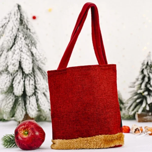 1-20PCS Christmas Gift Bags Handbags Tote Bags Candy Bags Snowman Bear Gift Bags Storage Bags Christmas Decoration 3