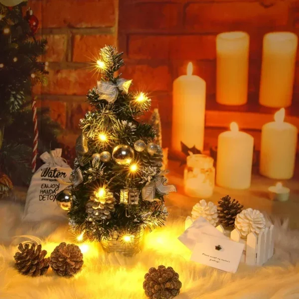 40CM LED Christmas Tree Nightlight Light Pine Needle Tree 4