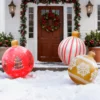 1PC Inflatable Christmas Ornaments Balls Large PVC Holiday Inflatables Decorated Ball 3