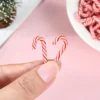 10/30/50Pcs Mini Candy Cane Christmas Decoration Red White Resin Candy 5