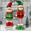 Classic Stretchable Elf Figurine, Festive Polyester Wall Hanging 4