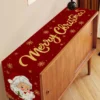 Santa Claus Christmas Table Runner Christmas Decorations For Home 2025 Xmas Table Flag Navidad Noel Gifts New Year Tablecloth 4