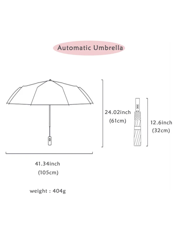 Windproof Double Layer Fully Automatic Resistant Umbrella 5