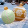 1PC Inflatable Christmas Ornaments Balls Large PVC Holiday Inflatables Decorated Ball 2