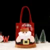 1-20PCS Christmas Gift Bags Handbags Tote Bags Candy Bags Snowman Bear Gift Bags Storage Bags Christmas Decoration 5