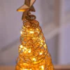 Artificial Christmas Lights Tree Fairy Lamp Tree Metal Spiral Star Lighting Holiday For Home Living Room Decorations Night Lamp 5