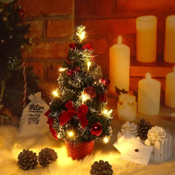 40CM LED Christmas Tree Nightlight Light Pine Needle Tree 3