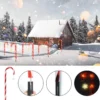 solar powered garden cane lights, 8-function waterproof 5
