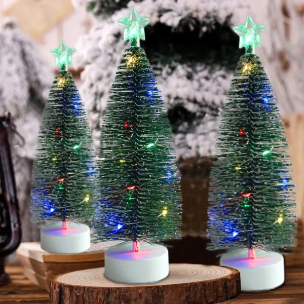 Luminous Mini Christmas Trees LED Lights Home Decoration 4