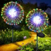 Solar Lights for Outdoor Garden 60/200/420LED Dandelion Lighting Stake Solar Firework Light 1