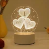 Unicorn Night Light Creative Acrylic LED Table Lamp 1