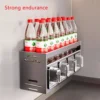 Kitchen Spice Shelf Wall-mounted Storage Rack 4
