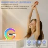 Multifunction Wireless Charger Stand Pad RGB Light Alarm Clock Speaker 4