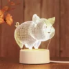 Small Heart Night Light Creative Acrylic LED Table Lamp 3