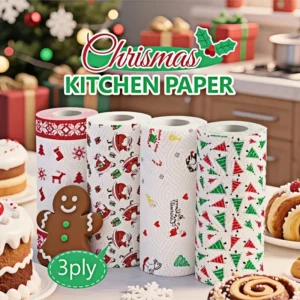 Christmas Kitchen Paper Towels Thick 3 Ply Disposable 1