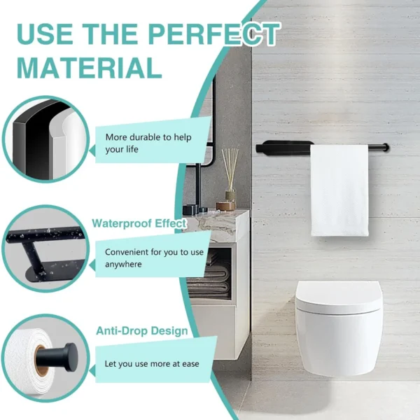 Kitchen Paper Towel Holder Adhesive Tissue Hanger 5