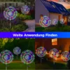 Solar Lights for Outdoor Garden 60/200/420LED Dandelion Lighting Stake Solar Firework Light 6