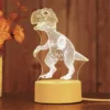 Owl Night Light Creative Acrylic LED Table Lamp 4