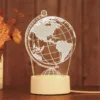 Hearts Night Light Creative Acrylic LED Table Lamp 2