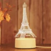 Eiffel Tower Night Light Creative Acrylic LED Table Lamp 7