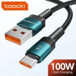 Toocki USB Type C Cable Fast Charging USB C Charger Cord For iPhone 15 14 13 12 11 Huawei P40 P30 Realme Oppo Oneplus Power Bank 1