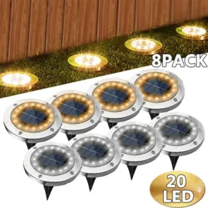 1/4/8Pcs Solar Lights Outdoor 8/20LEDs Spotlight 1