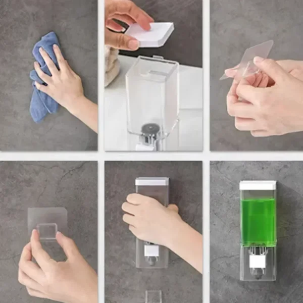 Non Perforated Manual Press Soap Dispenser Wall Mounted 5