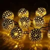 Outdoor Solar Moroccan Ball String Light-50/30/20 LED 2