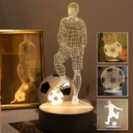 USB LED 3D Football Theme Table Lamp Sports Enthusiasts Night Light 1