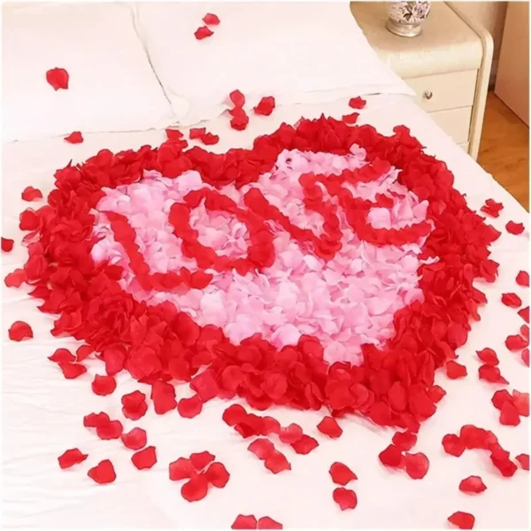 2000/100Pcs Artificial Fake Rose Petals Colorful Simulation Silk Rose Petal For Valentines Day Wedding Party Romantic Decoration 4