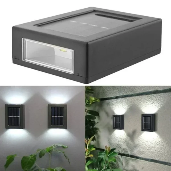 Solar Up and Down Spot Lights Outdoor, Street Wall Light Lamp Solar Powered Sunlight Waterproof Solar Lamp Garden Decorative 5