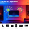 RGB Firework Flexible LED Strip Lights 5V USB With Bluetooth Remote Voice 5