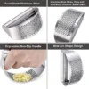 Stainless Steel Garlic Press Squeezer 2