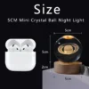 Unique 3D Crystal Ball Night Light Led Glowing Galaxy Lamp 4