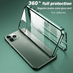 360°Full Protection Metal Magnetic Phone Case For IPhone 1