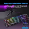 USB Wired Keyboard RGB Colour Gaming Keyboard Mechanical 3